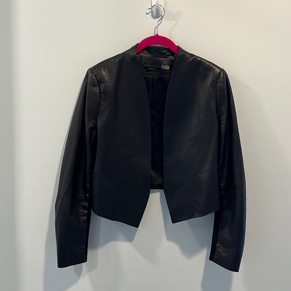 Alice + Olivia “New Harvey” Leather Jacket M - Picture 4 of 8